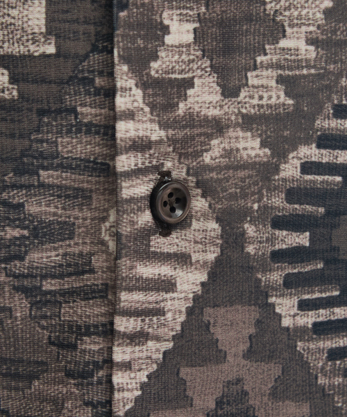 セール】360°ストレッチ ゴブラン柄 ジャージーシャツ / 総柄シャツ