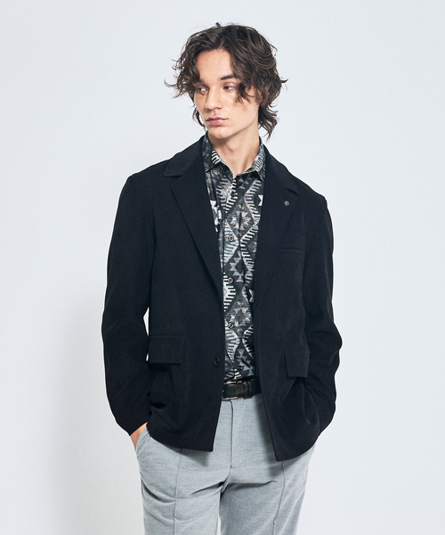 ABAHOUSE(アバハウス)の「360°ストレッチ ゴブラン柄 ジャージーシャツ / 総柄シャツ(シャツ/ブラウス・メンズ・チャコールグレー/ブラウン・44/46/48/50)」の12枚目の写真