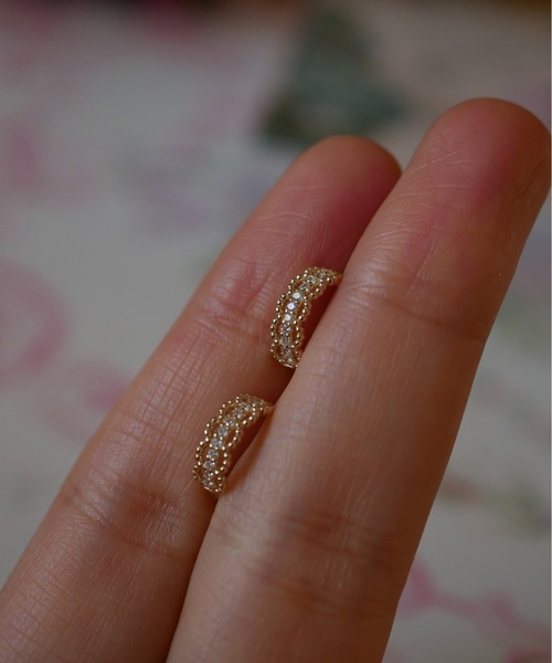 Burner(バーナー)の「【blatto 925silver】シルバー925 ミルグレインデザイン フープピアス esm-pierce-39-24【RBTS】(ピアス(両耳用)・レディース・シルバー/ゴールド・FREE)」の6枚目の写真