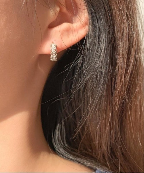 Burner(バーナー)の「【blatto 925silver】シルバー925 ミルグレインデザイン フープピアス esm-pierce-39-24【RBTS】(ピアス(両耳用)・レディース・シルバー/ゴールド・FREE)」の4枚目の写真