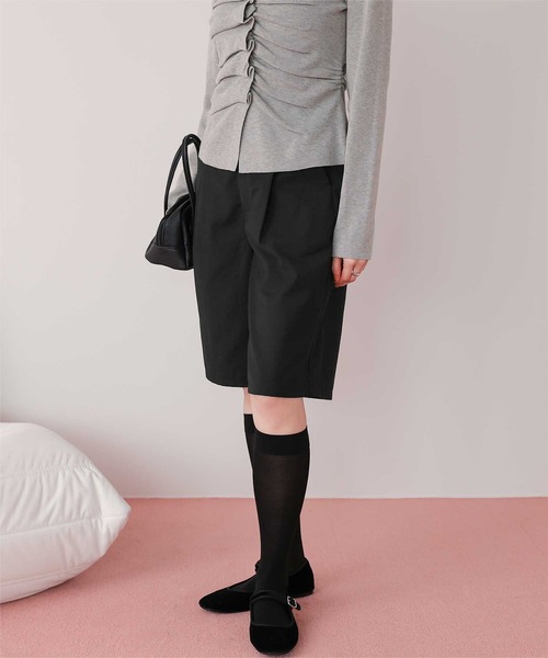 titivate(ティティベイト)の「シンプルショートパンツ(その他パンツ・レディース・グレー/ブラック/ベージュ・L/MT/M/S)」の9枚目の写真