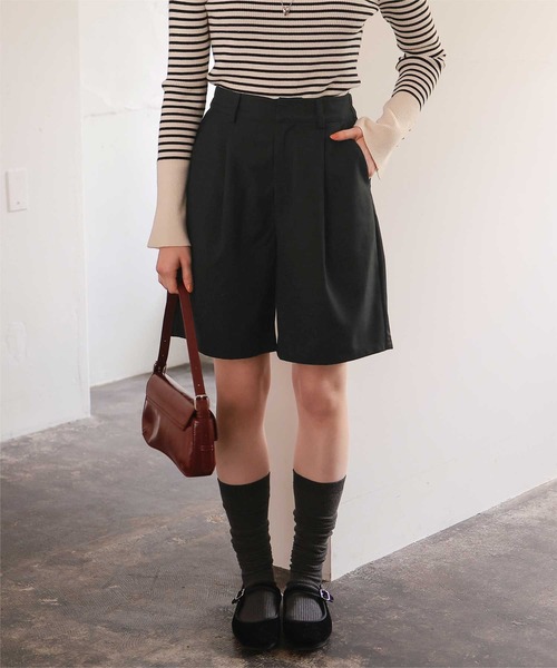 titivate(ティティベイト)の「シンプルショートパンツ(その他パンツ・レディース・グレー/ブラック/ベージュ・L/MT/M/S)」の7枚目の写真