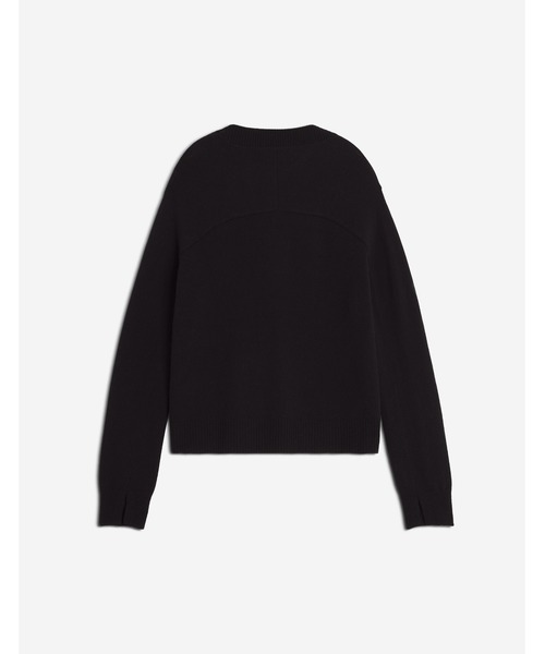 Maison Kitsune(メゾンキツネ)の「MERINO WOOL COMFORT V-NECK JUMPER(ニット/セーター・レディース・ライトベージュ/ブラック・XS/S/M/L)」の9枚目の写真