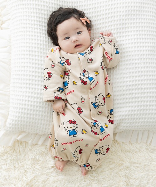 セール】〈サンリオ〉総柄 裏毛ツーウェイオール（ロンパース