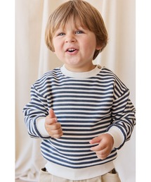 JAMIE KAY（ジェイミーケイ）の「スウェットプルオーバーSlim Stripe Charter/Cloud（スウェット）」