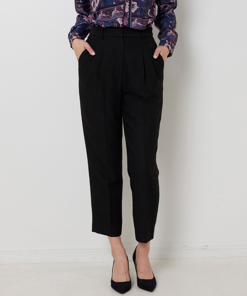 ナラカミーチェ（NARACAMICIE）/【NARACAMICIE】ヘリンボンタックパンツ NARACAMICIE】ヘリンボンタックパンツ（その他パンツ）｜NARACAMICIE