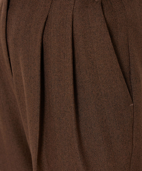 NARACAMICIE】ヘリンボンタックパンツ（その他パンツ）｜NARACAMICIE