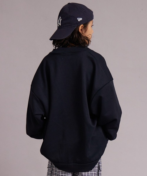 PAIRMANON STREET（ペアマノンストリート）の「【マルチファンクション】速乾 裏毛 カーディガン【PAIRMANON STREET】（カーディガン/ボレロ・キッズ・グレー/ブラック/ブルーグレー/ブラウン・100/110/120/130/140/150/160）」の6枚目の写真