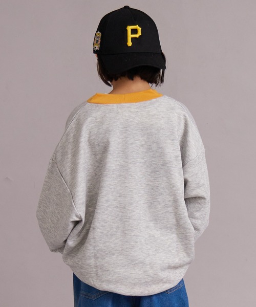 PAIRMANON STREET（ペアマノンストリート）の「【マルチファンクション】速乾 裏毛 カーディガン【PAIRMANON STREET】（カーディガン/ボレロ・キッズ・グレー/ブラック/ブルーグレー/ブラウン・100/110/120/130/140/150/160）」の9枚目の写真