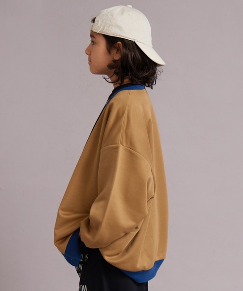 PAIRMANON STREET（ペアマノンストリート）の「【マルチファンクション】速乾 裏毛 カーディガン【PAIRMANON STREET】（カーディガン/ボレロ・キッズ・グレー/ブラック/ブルーグレー/ブラウン・100/110/120/130/140/150/160）」の11枚目の写真