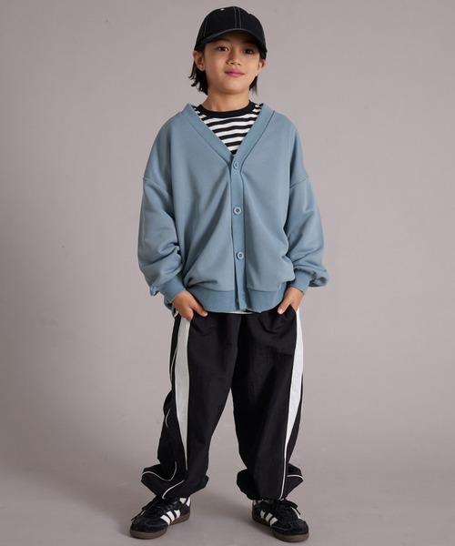 PAIRMANON STREET（ペアマノンストリート）の「【マルチファンクション】速乾 裏毛 カーディガン【PAIRMANON STREET】（カーディガン/ボレロ・キッズ・グレー/ブラック/ブルーグレー/ブラウン・100/110/120/130/140/150/160）」の18枚目の写真