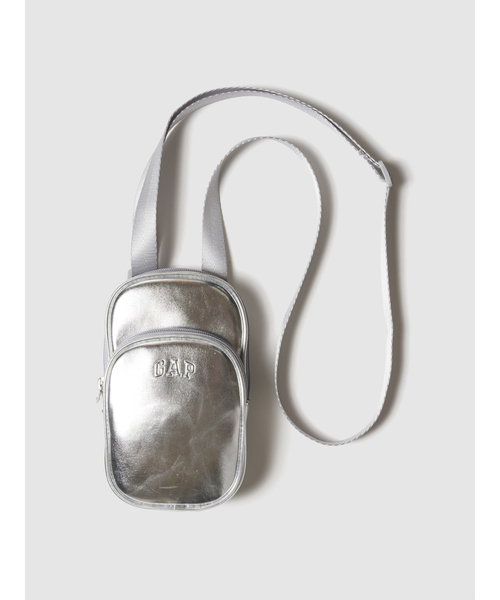 GAP（ギャップ）の「リボン GAPロゴ クロスボディバッグ (キッズ)（ショルダーバッグ・キッズ・ピンク/グレー・ONE SIZE）」の3枚目の写真