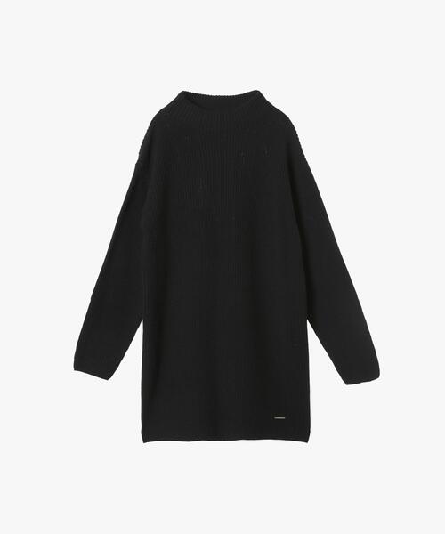 セール】【Outlet】ボトルネック ニット ワンピース（ワンピース）｜To