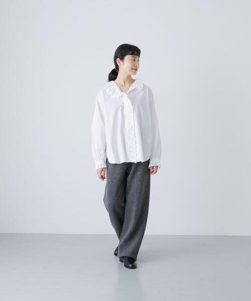 かぐれ（カグレ）の「Ruffle collar shirt（シャツ/ブラウス）」 - WEAR