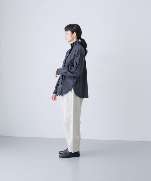 Ruffle collar shirt（シャツ/ブラウス）｜かぐれ（カグレ）の
