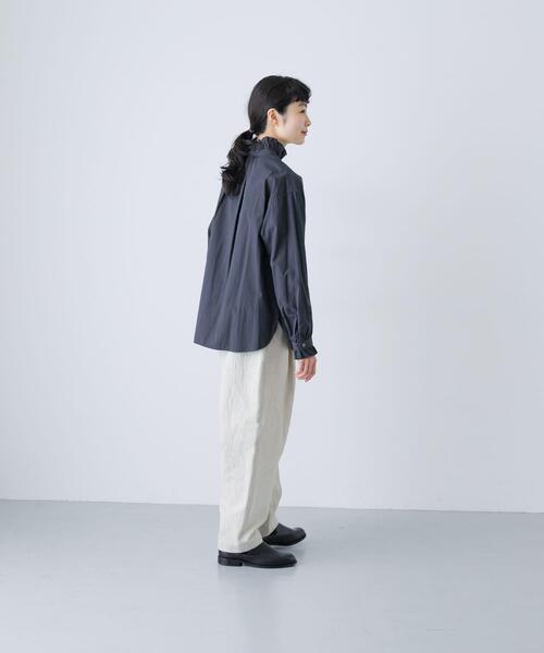 新品　かぐれ　2025 アンガルシャツ　ライトグレー　トップス　ブラウス 新品 かぐれ 2025 アンガルシャツ ライトグレー トップス ブラウス