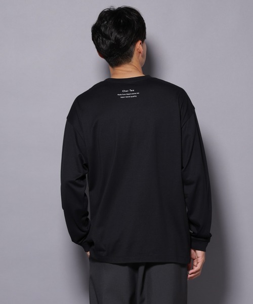 NANO universe(ナノユニバース)の「Anti Soaked(R)×SUNCHAI ロゴ刺繍 汗染み防止 Tシャツ長袖(Tシャツ/カットソー・メンズ・ブラウン/ブラック・S/M/L)」の13枚目の写真