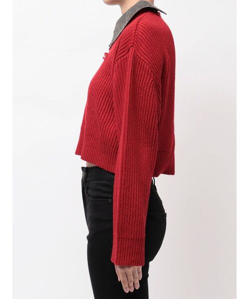 MURUA（ムルーア）の「デザインカラーニット（ニット/セーター・レディース・レッド/ブラック/ブラウン・FREE）」の8枚目の写真