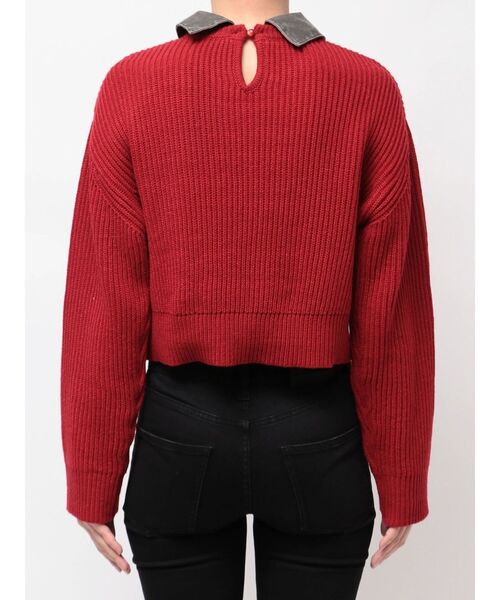 MURUA（ムルーア）の「デザインカラーニット（ニット/セーター・レディース・レッド/ブラック/ブラウン・FREE）」の12枚目の写真