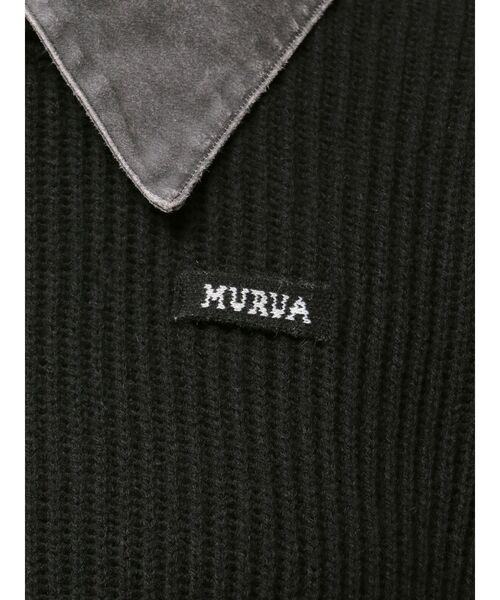 MURUA（ムルーア）の「デザインカラーニット（ニット/セーター・レディース・レッド/ブラック/ブラウン・FREE）」の4枚目の写真