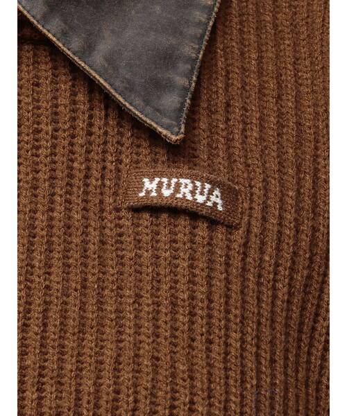 MURUA（ムルーア）の「デザインカラーニット（ニット/セーター・レディース・レッド/ブラック/ブラウン・FREE）」の5枚目の写真