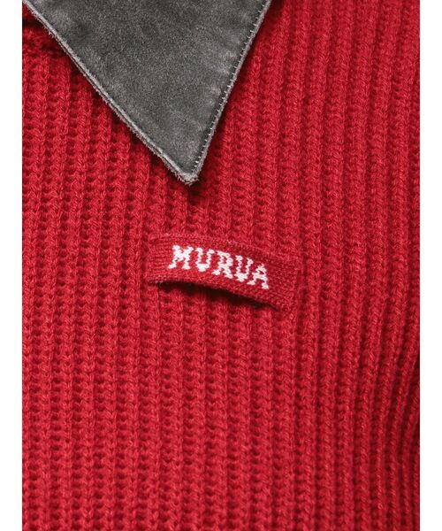 MURUA（ムルーア）の「デザインカラーニット（ニット/セーター・レディース・レッド/ブラック/ブラウン・FREE）」の11枚目の写真