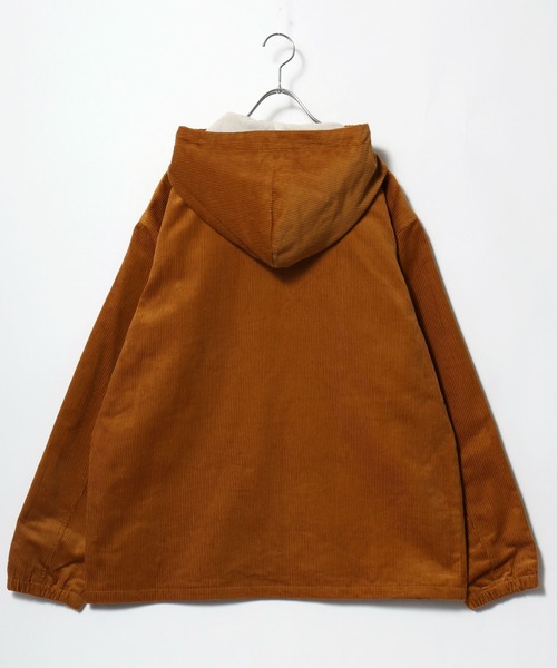 Champion（チャンピオン）の「2025AW Champion/チャンピオン CORDUROY ZIP PARKA  コーデュロイ ワンポイントロゴ刺繍 フーデッドジャケット フルジップパーカー（ブルゾン・メンズ・チャコール/ダークグリーン/ライトブラウン・XL/M/L）」の5枚目の写真