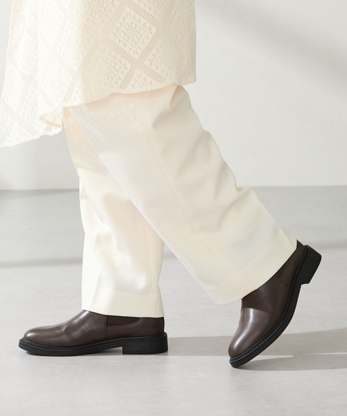 WA ORiental TRaffic(ダブルエーオリエンタルトラフィック)の「アーモンドトゥ フラット サイドゴアブーツ /52405(ブーツ・レディース・ブラウン/ブラック・S/M/L/LL/SS/3L)」の15枚目の写真