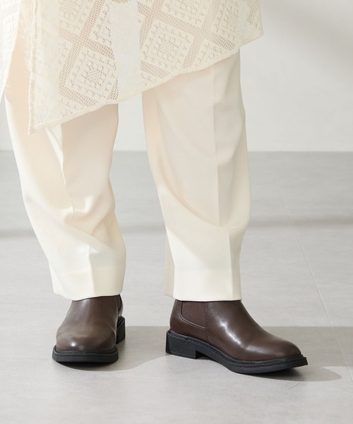WA ORiental TRaffic(ダブルエーオリエンタルトラフィック)の「アーモンドトゥ フラット サイドゴアブーツ /52405(ブーツ・レディース・ブラウン/ブラック・S/M/L/LL/SS/3L)」の14枚目の写真