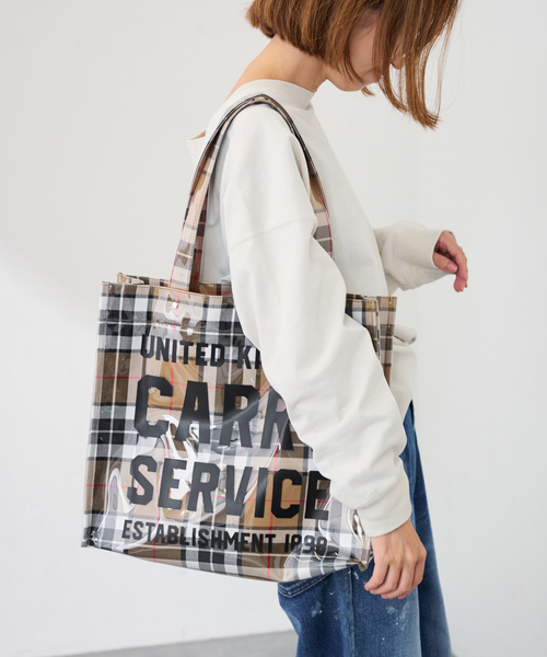 FRAMeWORK（フレームワーク）の「YARMO THE UNIFORM×DUDE SIGNS×FRAMEWORK British Sch（トートバッグ・レディース・ネイビー/ベージュ/レッド・FREE）」の22枚目の写真