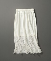 【LEE10月号掲載/洗える】レースコンビ ペチコート スカート