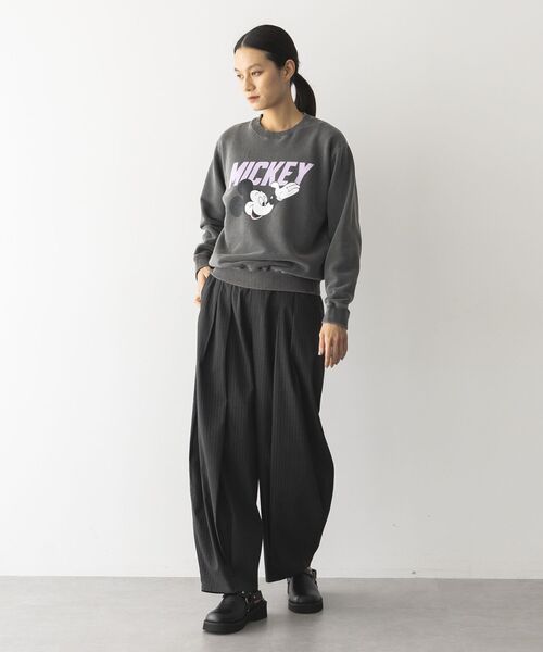 GARAGE OF GOOD CLOTHING（ガレージオブグッドクロージング）の「ストライプウールライク裾タックバレルパンツ（その他パンツ・レディース・グレー系その他2・38/36）」の7枚目の写真