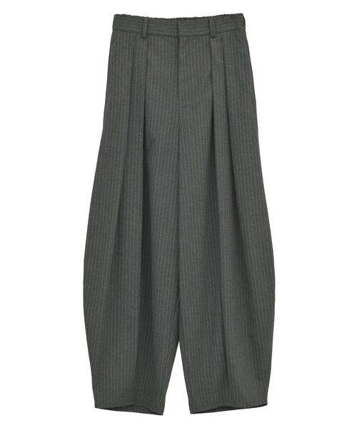 GARAGE OF GOOD CLOTHING（ガレージオブグッドクロージング）の「ストライプウールライク裾タックバレルパンツ（その他パンツ・レディース・グレー系その他2・38/36）」の13枚目の写真