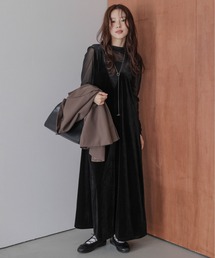 AMELY(エミリー)のベロアオールインワン(つなぎ/オールインワン)