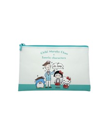 A BAG OF CHIPS（アバッグオブチップス）の「ちびまる子ちゃん×サンリオキャラクターズ　フラットポーチ（ポーチ）」