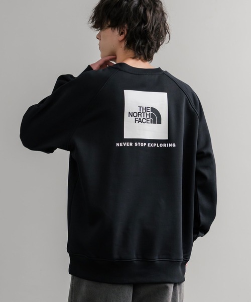 トレーナー　ブラック THE NORTH FACE ザ・ノースフェイス MEN S RAGLAN REDBOX CREW/バック