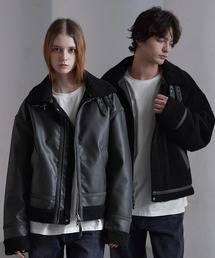 CLEL(NC)́yCLELz4way Reversible Faux Shearling Jacket / 4way o[VutFCN[gWPbg(u])