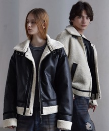 CLEL | 【CLEL】4way Reversible Faux Shearling Jacket / 4way リバーシブルフェイクムートンジャケット(ブルゾン)