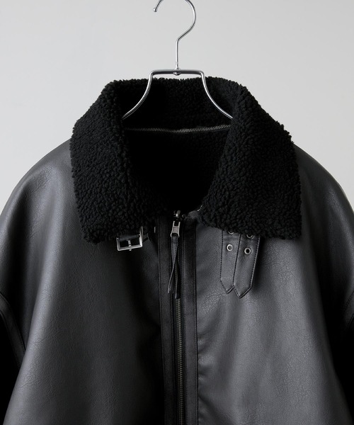 CLEL】4way Reversible Faux Shearling Jacket / 4way リバーシブル