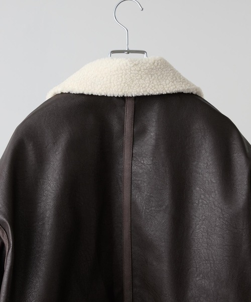 セール】【CLEL】4way Reversible Faux Shearling Jacket / 4way
