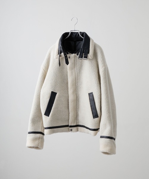 CLEL】4way Reversible Faux Shearling Jacket / 4way リバーシブル