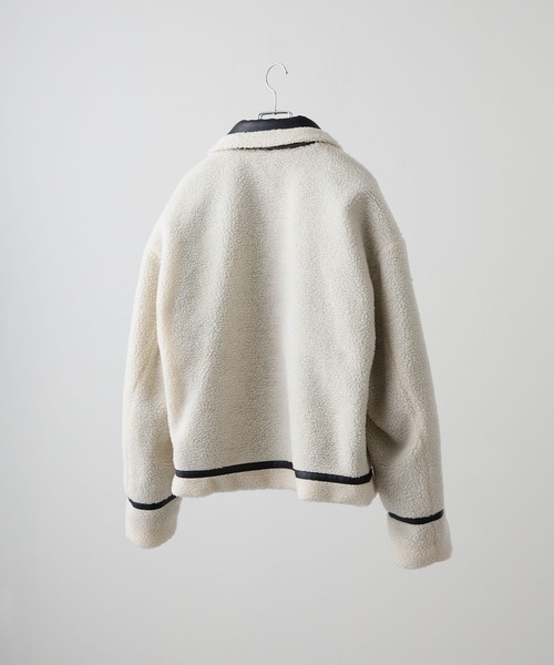 CLEL（クレイル）の「【CLEL】4way Reversible Faux Shearling Jacket / 4way リバーシブルフェイクムートンジャケット（ブルゾン・メンズ・チャコールグレー/ブラック/ブラウン・XS/S/M/L）」の8枚目の写真