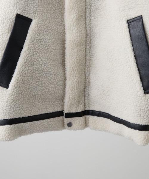 CLEL（クレイル）の「【CLEL】4way Reversible Faux Shearling Jacket / 4way リバーシブルフェイクムートンジャケット（ブルゾン・メンズ・チャコールグレー/ブラック/ブラウン・XS/S/M/L）」の12枚目の写真