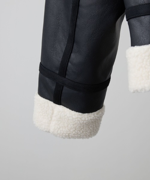 CLEL（クレイル）の「【CLEL】4way Reversible Faux Shearling Jacket / 4way リバーシブルフェイクムートンジャケット（ブルゾン・メンズ・チャコールグレー/ブラック/ブラウン・XS/S/M/L）」の17枚目の写真