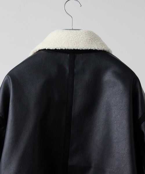 CLEL（クレイル）の「【CLEL】4way Reversible Faux Shearling Jacket