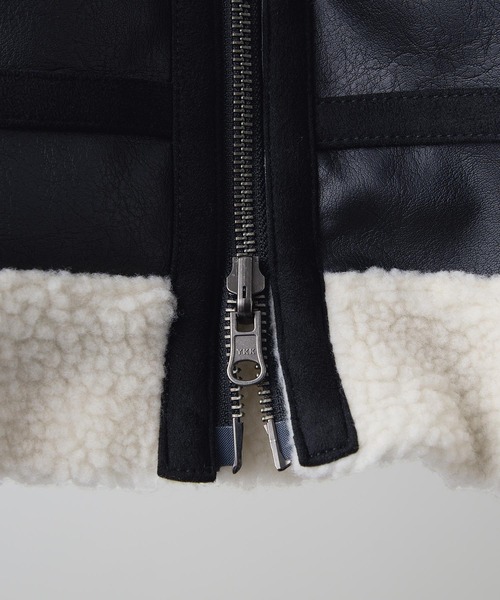 CLEL】4way Reversible Faux Shearling Jacket / 4way リバーシブル