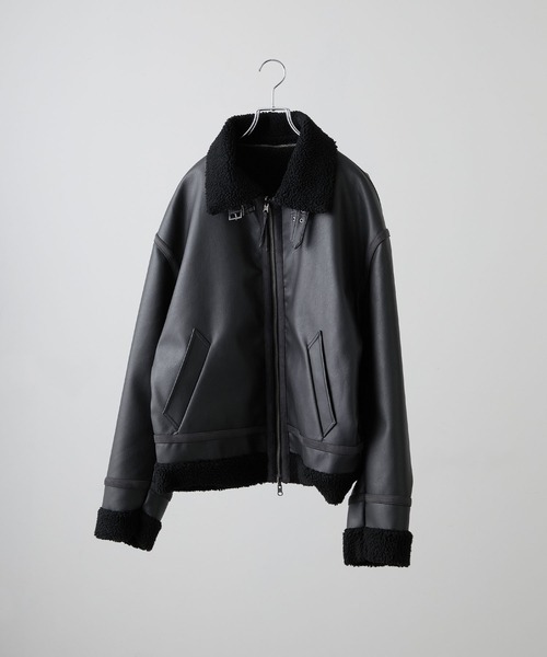 CLEL】4way Reversible Faux Shearling Jacket / 4way リバーシブル