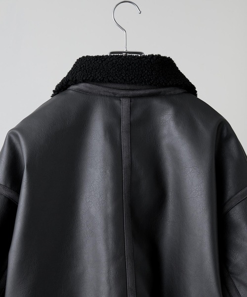 セール】【CLEL】4way Reversible Faux Shearling Jacket / 4way