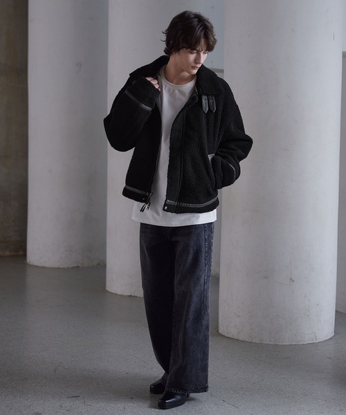 CLEL】4way Reversible Faux Shearling Jacket / 4way リバーシブル