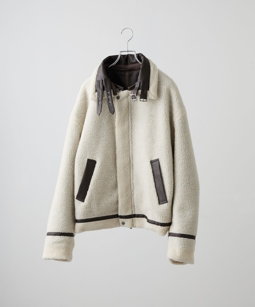 CLEL 4way リバーシブルフェイクシアリングジャケット CLEL】4way Reversible Faux Shearling Jacket / 4way リバーシブル